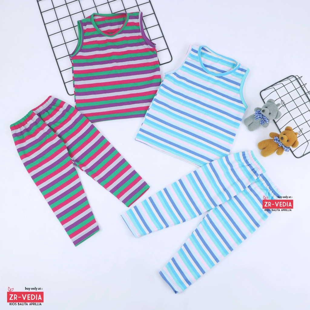 Setelan Sherly uk 0-12 Bulan / Baju Bayi Anak Perempuan Set Kaos Baby Tanktop Celana Panjang Legging