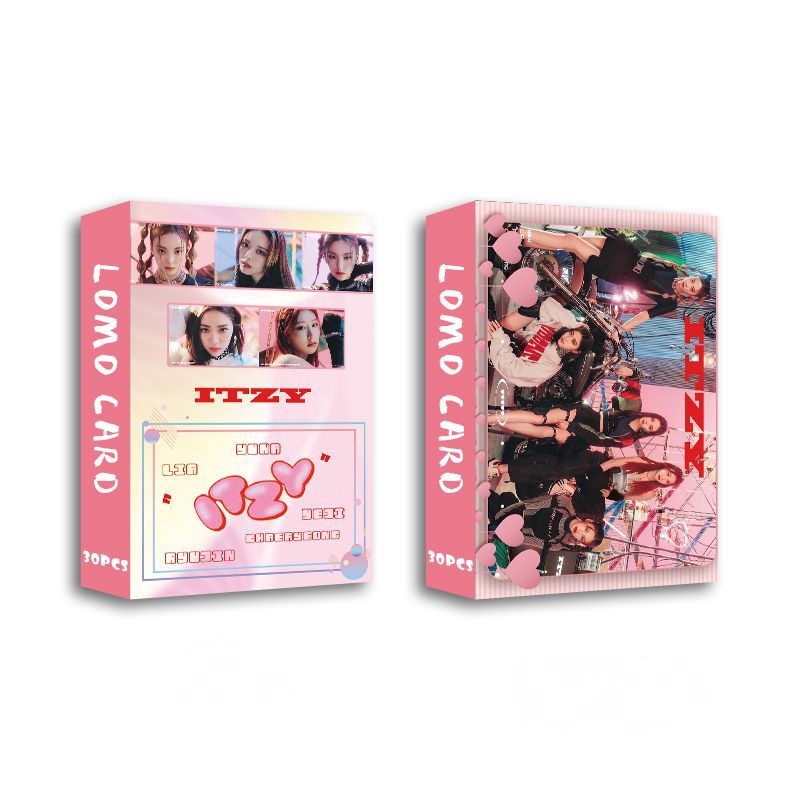 30pcs / Kotak Kartu Lomo Foto KPOP ITZY Untuk Hadiah