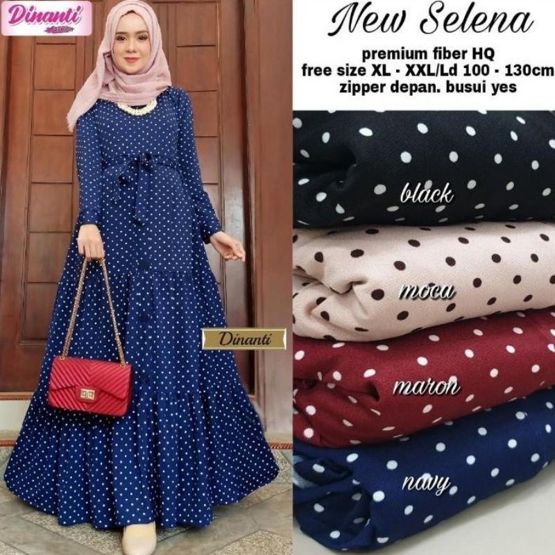 GAMIS POLKADOT TERBARU // GAMIS POLKADOT TERLARIS