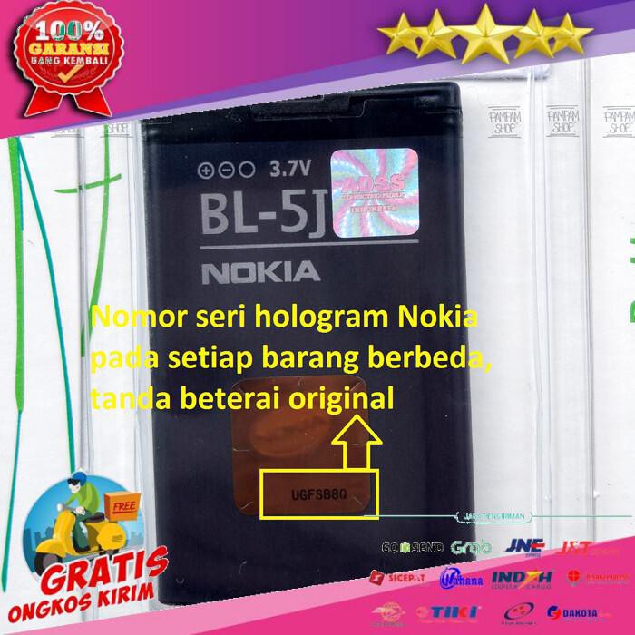 Baterai Nokia Bl-5J Bl5J Asha 200 Original