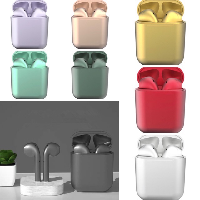 HEADSET BLUETOOTH GLOWING READY STOCK JAKARTA. BISA UTK ANDROID, IPHONE, LAPTOP (INPODS)