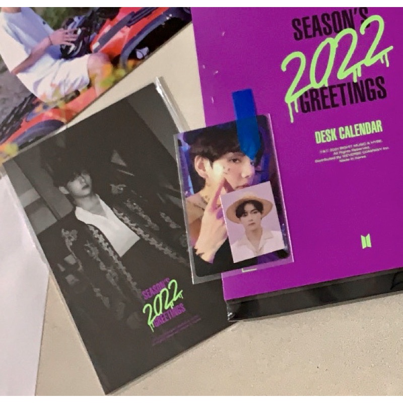 [READY] Taehyung Member Set SG22 BTS Season’s Greeting 2022 Photocard Postcard ID Card Official on h