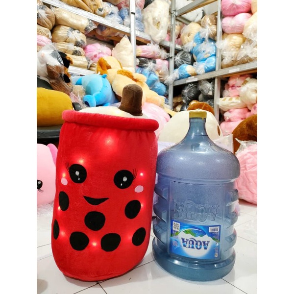 BONEKA BOBA LED SEGALON JUMBO/BOBA VIRAL/BAHAN SILIKON/MURAH /COD