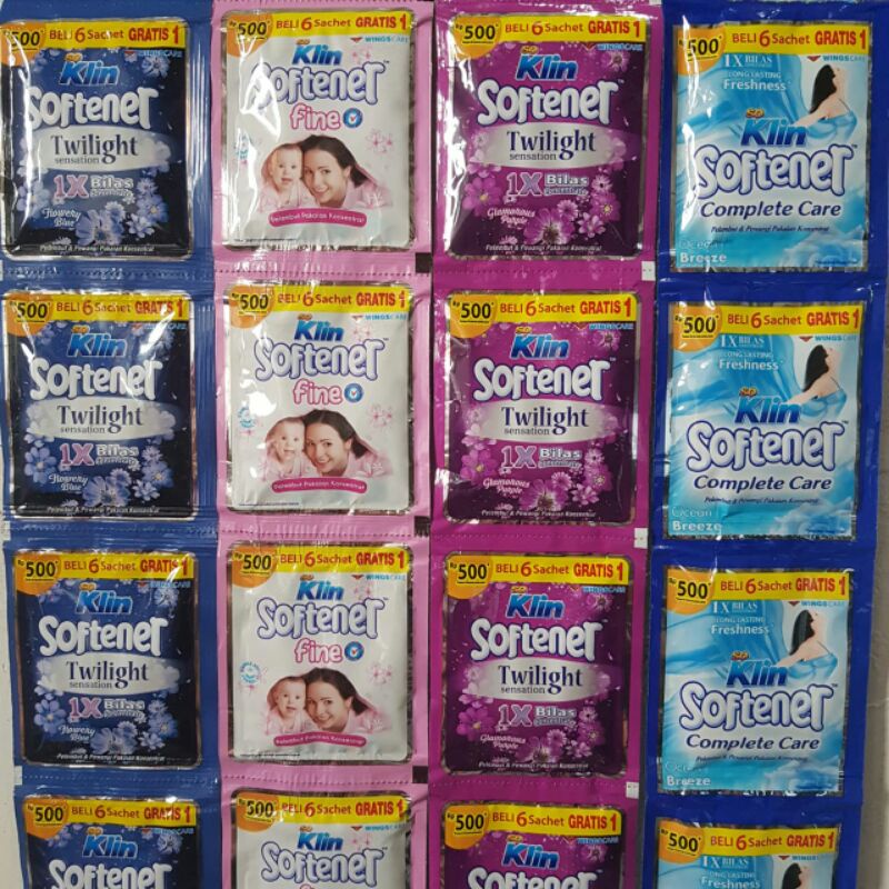 SOFTENER SOKLIN 1X BILAS 14ML 1RENCENG ISI 12 SACHET(RANDOM)