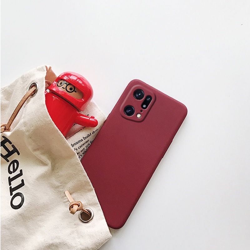 Soft Case Oppo Find X5 Pro Slim Matte Silicon Sandstone