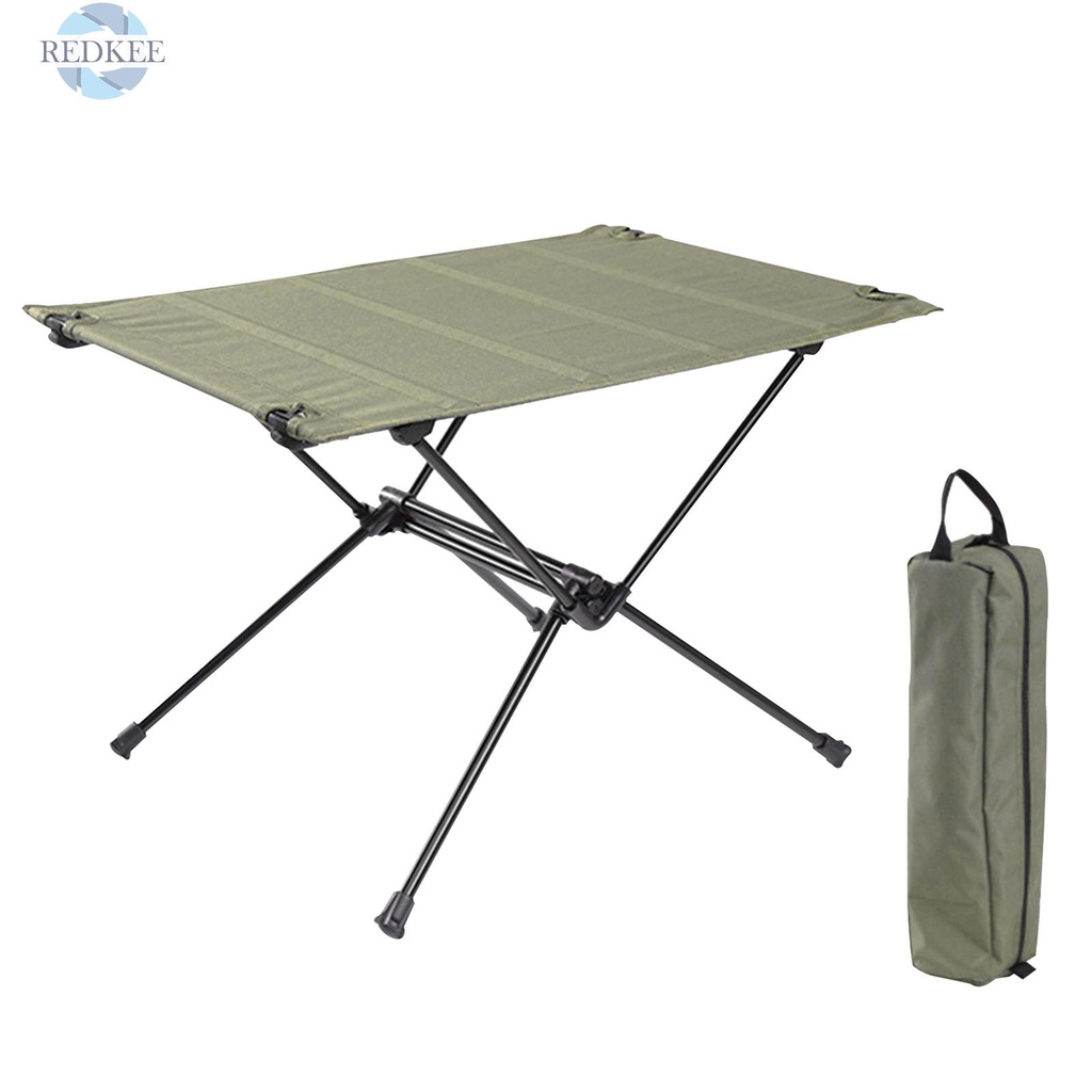Barbecue Outdoor Portable Folding Camping Table Beach Picnic Aluminum Table Aluminum Alloy Folding Table Suitable for Outdoor Camping Fishing 