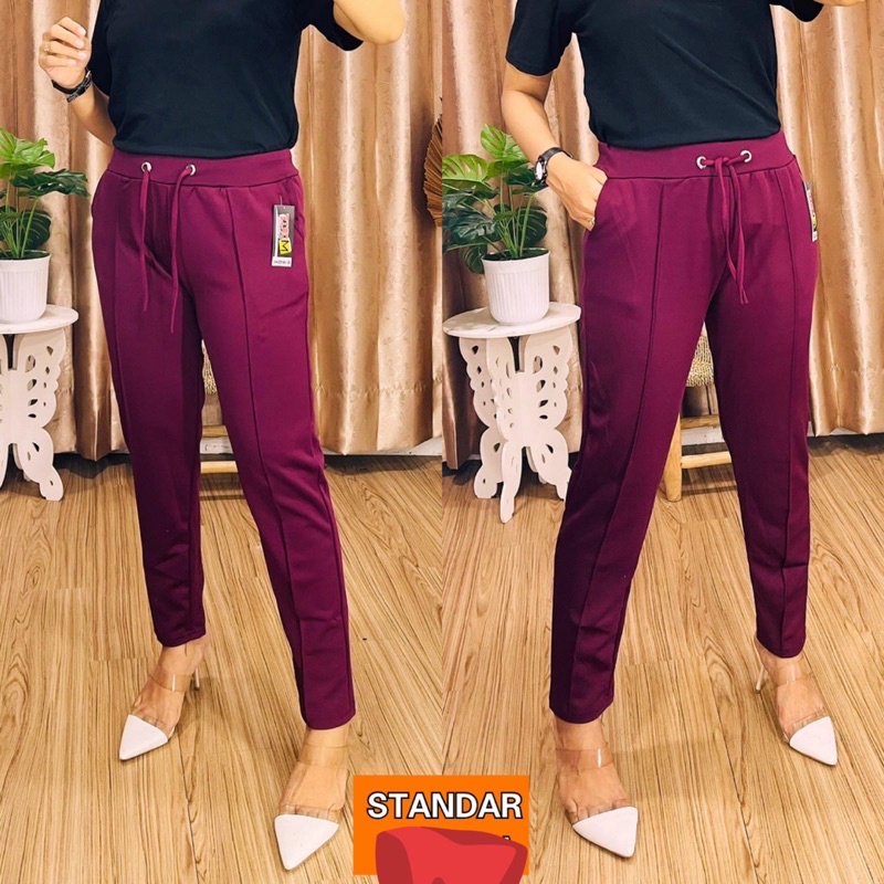 (Polos) CELANA ALL SIZE CEWEK / CELANA JUMBO CEWEK / CELANA POLOS HITAM / CELANA SCUBA PREMIUM / CELANA ELASTIS / Celana Panjang wanita / CELANA HARIAN / CELANA KAIN / CELANA PANJANG JUMBO