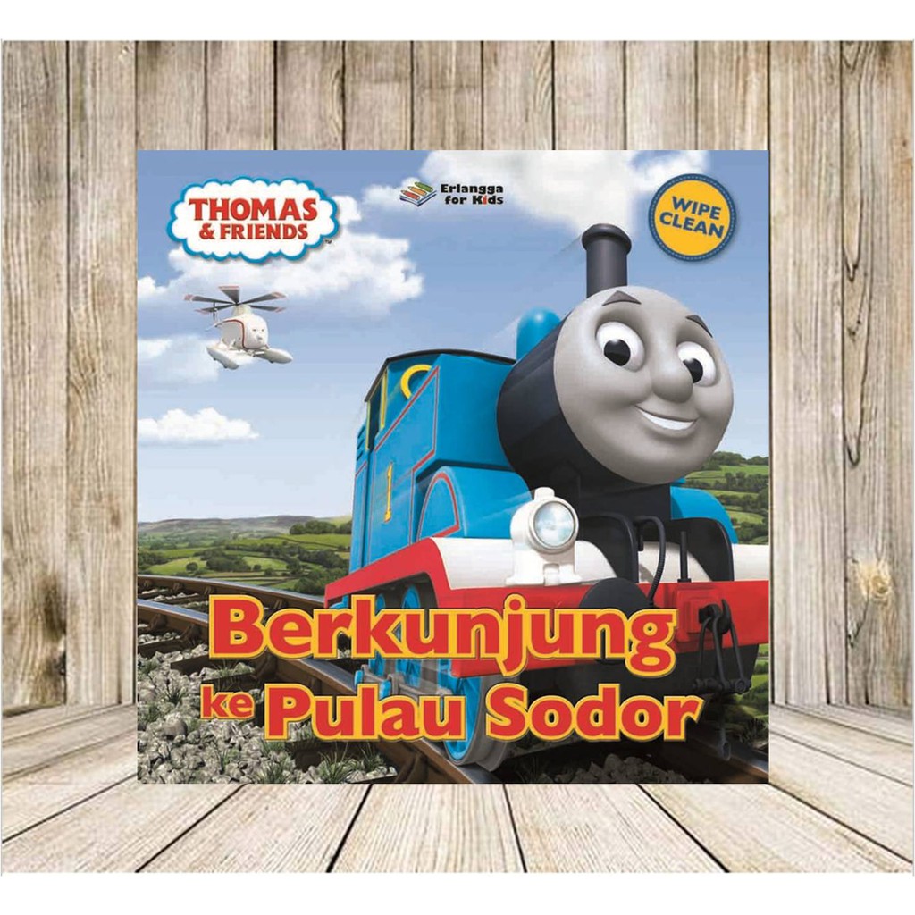 Board book Wipe Clean Thomas and friends - Berkunjung ke Pulau Sodor Istanabuku88