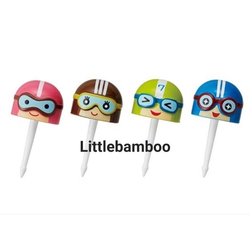 Bento - Food Pick - Tusukan Bento Food Picks Bento Garpu Buah Bento Sosis Model Helm Ori Jpn