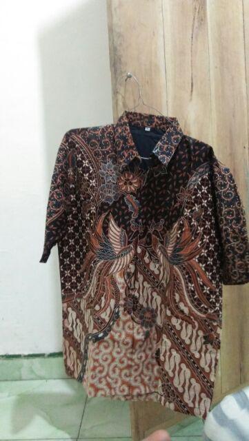 Vijay Kemeja Batik Pria Kemeja Lengan Pendek Modern Seragam Batik Ori By Raja Sakti