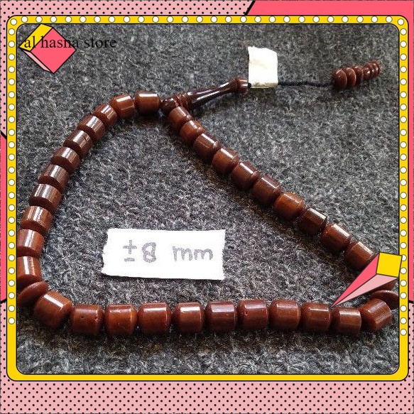 tasbih kokka peluru ± 8 mm ( 8mm ) 33 butir