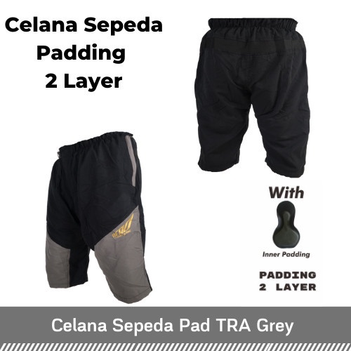 Celana Sepeda Training pendek GC TRA Grey