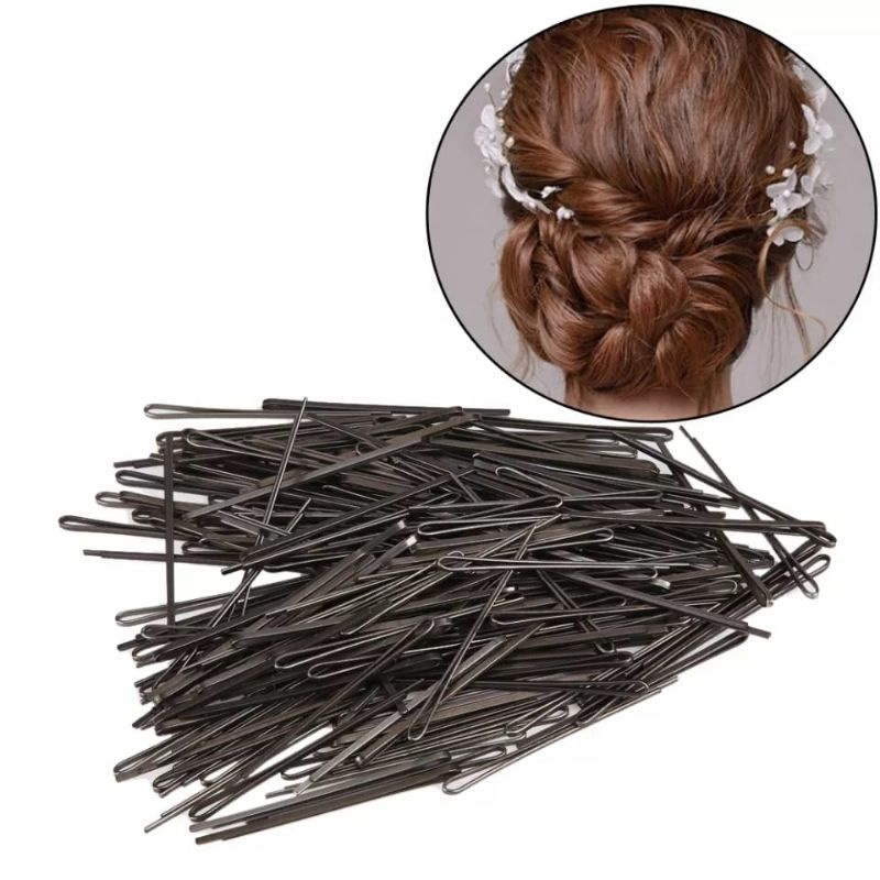 (ISI 150 PCS) JEPIT RAMBUT LIDI LURUS | Bobby Pin | Jepit Biting | HAIRPIN Jepit Sanggul Baja