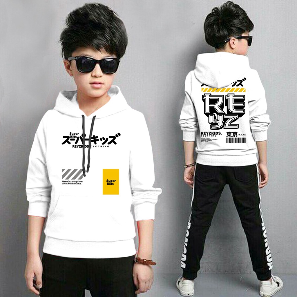 Jaket Anak Laki Laki/Jaket Anak Terbaru/Hoodie Anak Reyz  Gaming Bahan Fleece Tebal 4-11 TAHUN