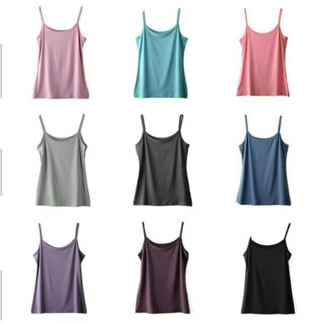 Tank Top Wanita Tali Kecil Super Soft / Tanktop Wanita Tali All Size / Kaos Dalam Wanita Tangtop Tengtop Tentop Cewek Allsize Dalaman Wanita