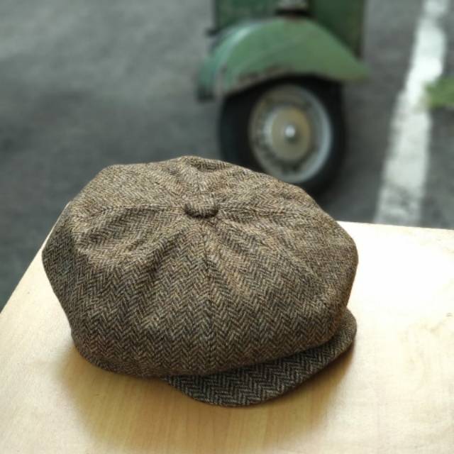 Topi newsboy / flat cap / topi seniman / topi jamur / newsboy nbc / topi copet / topi pet