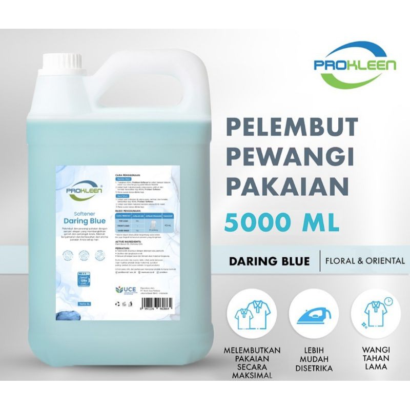 Pewangi dan Pelembut Pakaian SOFTENER PROKLEEN 5 Liter Konsentrat ORIGINAL