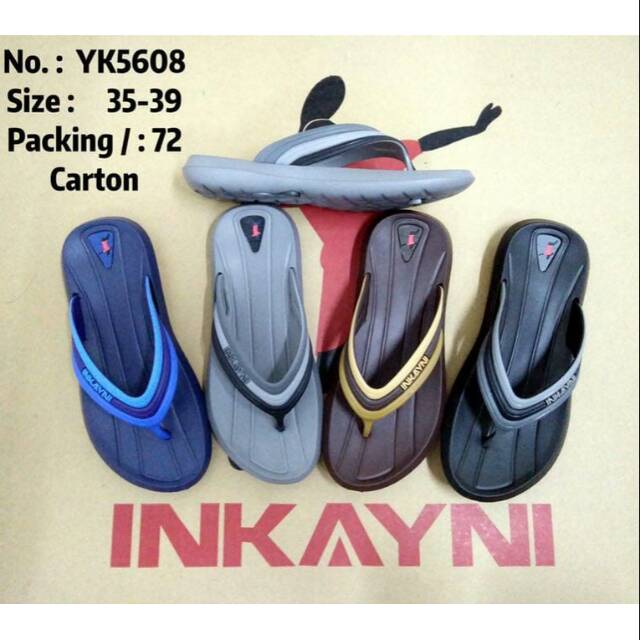 6008 Sandal Inkayni Pria Karet