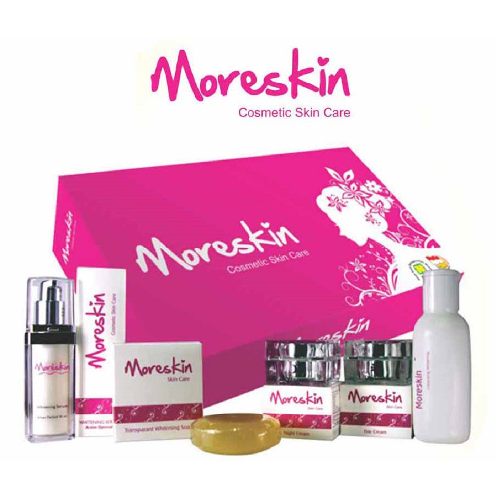 PAKET MORESKIN PINK SKIN CARE PEMUTIH WAJAH OBAT JERAWAT