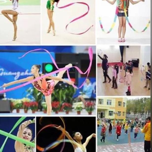 ⇦ TALI PITA TARI STIK BALET SENAM RITMIK TWIRLING RIBBON GYMNASTIC STICK ざ