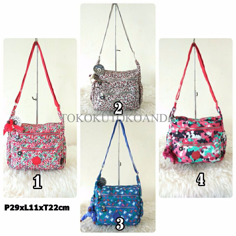 TAS KIPLING SELEMPANG MOTIF 4SLETING