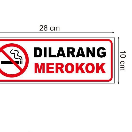 

^BEST SELLER!!♖ Stiker Vinyl Himbauan Tanda Dilarang Merokok Sign Waterproof Office *r,^