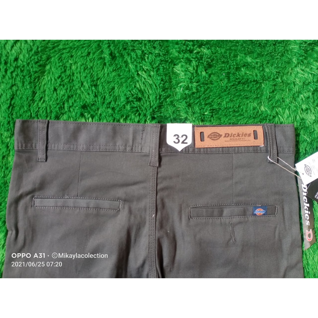 Celana Chino Panjang Abu Abu Pria Distro Dickies Premium