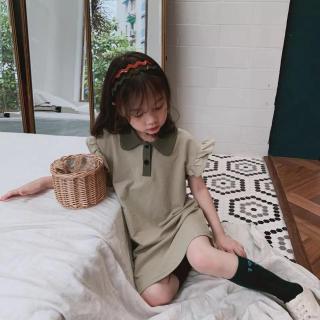 Tfbaby Dress Mini Anak  Perempuan  Dengan Hiasan  Bunga Di 