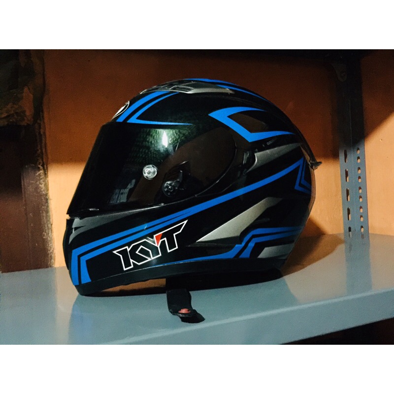 KYT Falcon Carbon Blue (Seken/Second/Bekas)