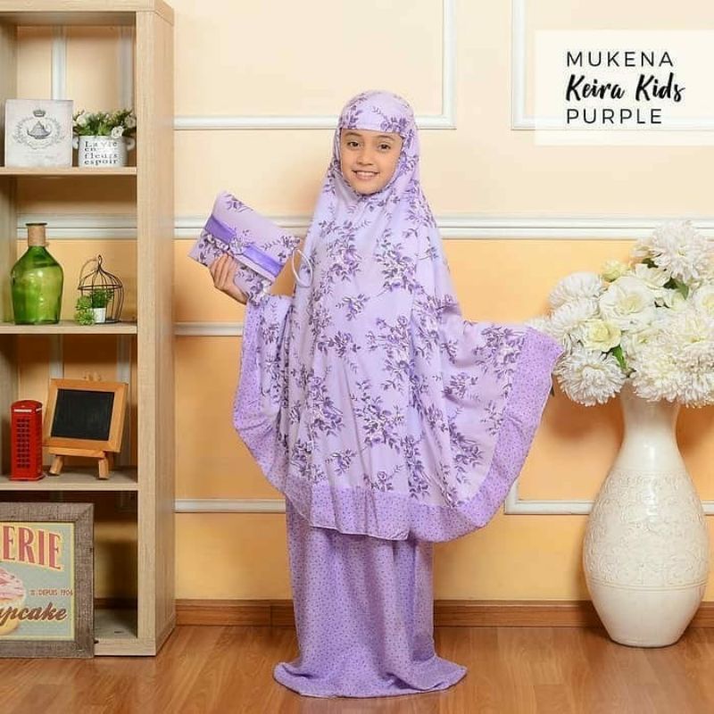 Mukena anak, balita, dan dewasa (abg)  katun rayon bali bunga (keira, alina, autumn rose, jasmine, alisha)