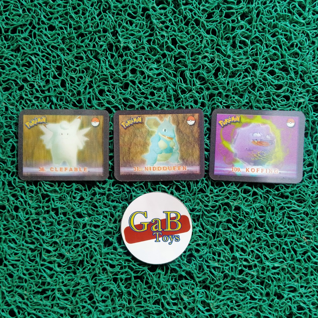 Tazos Pokemon Stadium 3D Action - Rare Vintage