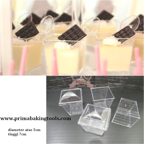 Gelas pudding ch - 5570 + tutup /10pcs