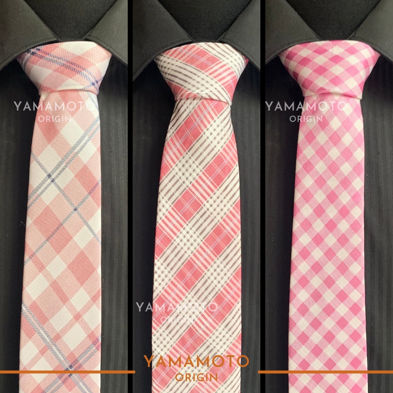 Dasi Pria Sutera Silk Formal Motif Kantor Halus Wedding Skinny Tie Panjang Slim Pink Ungu Merah Puti