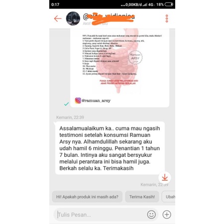 RAMUAN ARSY PAKET PROMIL CINTA | PROGRAM HAMIL-8