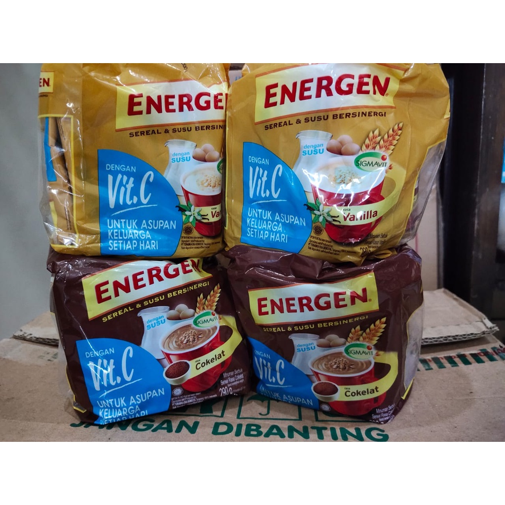 

ENERGEN Cokelat vanila 10 X 29gr/ENERGEN Coklat vanila Pouch 10s x 29gr