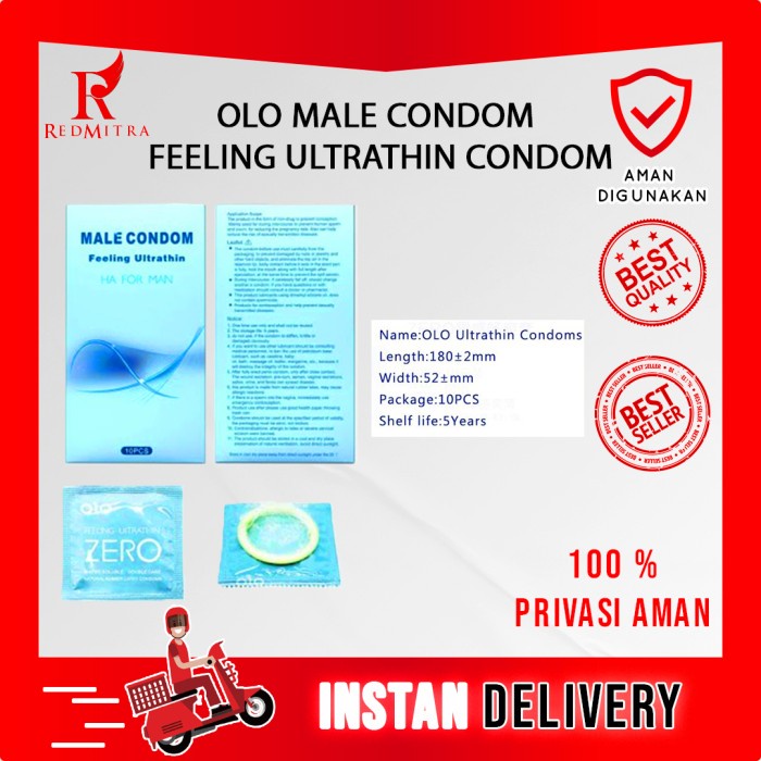 OLO HA ULTRATHIN MALE CONDOM isi 10 Kondom Tipis Halus