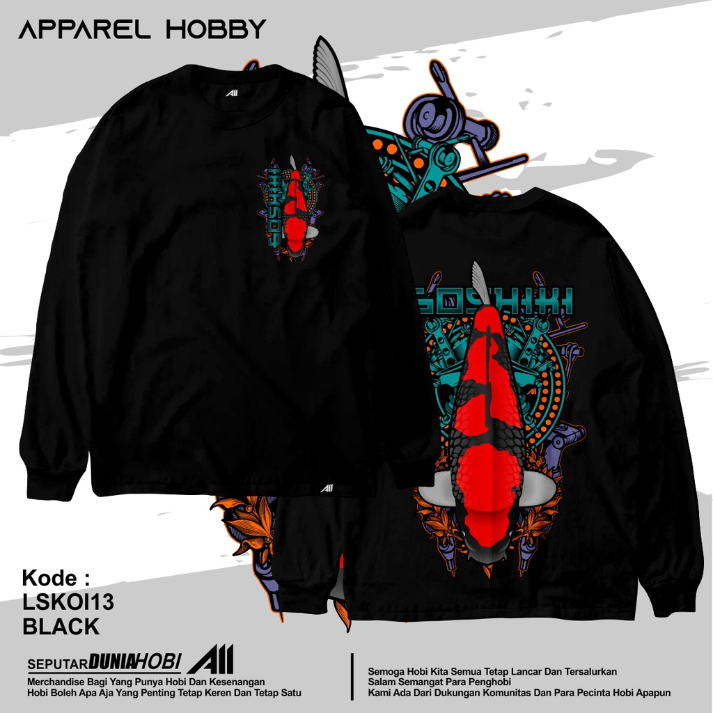 KAOS IKAN KOI GOSHIKI KOI13 BLACK TSHIRT