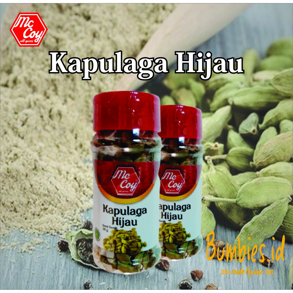 Mc Coy Whole Cardamom Seed/ Kapulaga Hijau/ Kapulaga Instan/ Kapulaga Biji