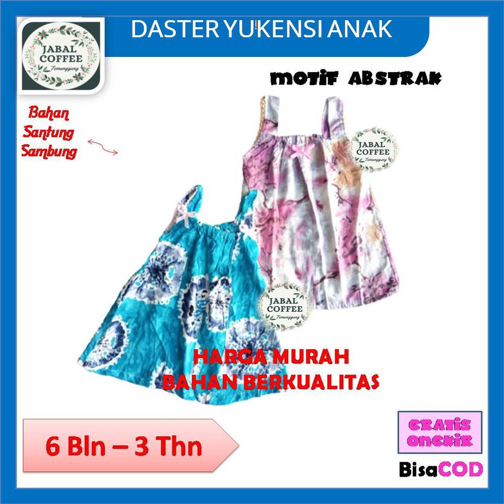 Daster Sambung Yukensi Anak Cewek / Daster Anak Perempuan Murah /Daster Batik Bayi 6 Bulan - 1 Tahun