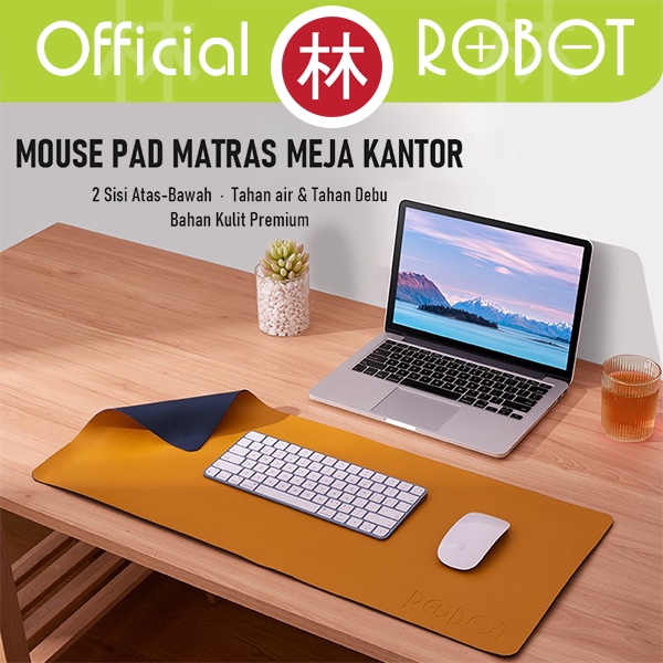 Robot RP06 Mouse Pad PU &amp; Waterproof Material Double Sided Anti Selip