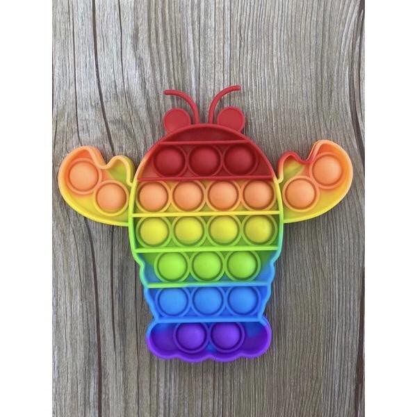 Pop It Rainbow Unicorn Fidget Toy Langka Murah Berkualitas Unik Mainan Edukasi Edukatif Free Gundu-lobster