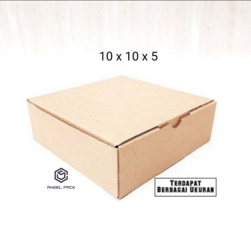 

Dus corrugated per 5pcs 10x10x5 box kue cake box kotak hampers dus packaging