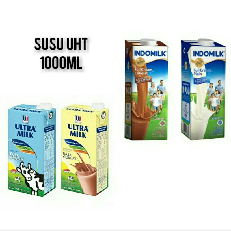 

Susu UHT Cair Ultra / Indomilk 1lt