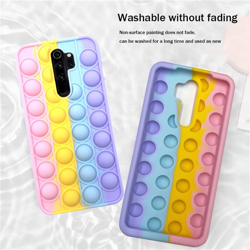 CASE POP IT REDMI NOTE 7 NOTE 8 PRO NOTE 10 10S 10 PRO NOTE 9 PRO MAX SOFTCASE CUTE POP IT CASE WARN