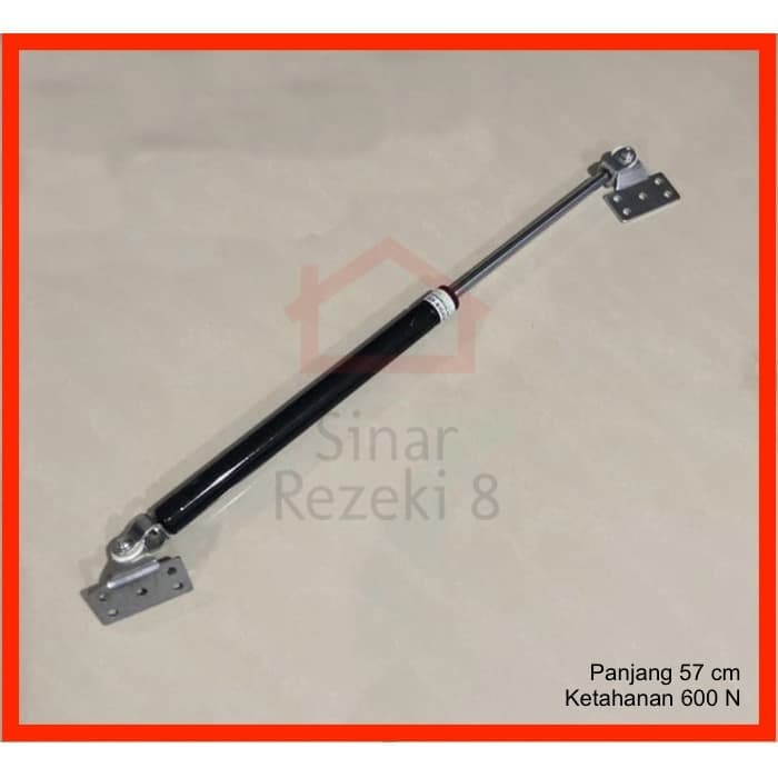 Premium Hidrolik Gas Spring 600 N 60 Kg Pintu Jendela Besar Kap Mobil Ranjang Lemari
