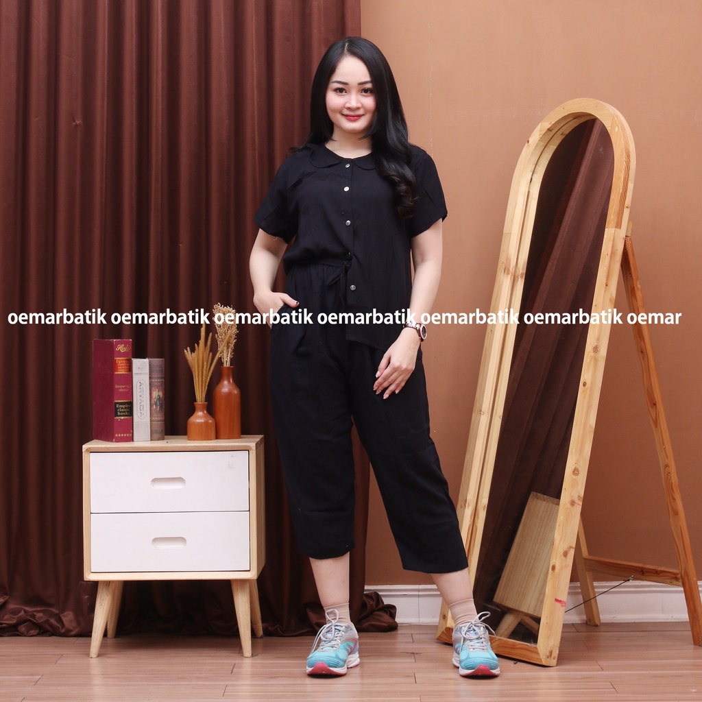 BAJU ONE SET DAILY OOTD PAJAMAS PIYAMA PAKAIAN TIDUR CELANA SETELAN POLOS  KEMEJA BAHAN KATUN RAYON