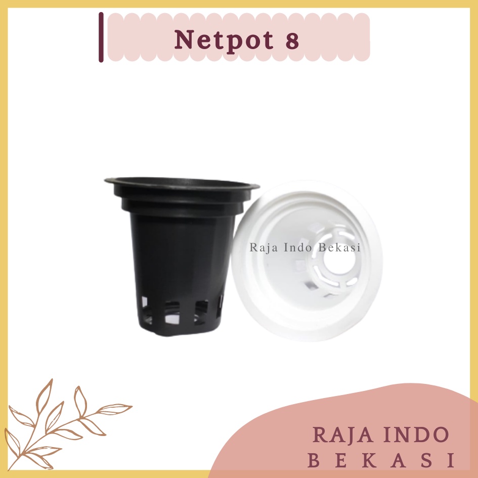 Netpot 5 7 6 8 10 Hitam Putih Netpot Hidroponik 5cm 6cm 7cm Netpot Besar 10cm Hitam Putih