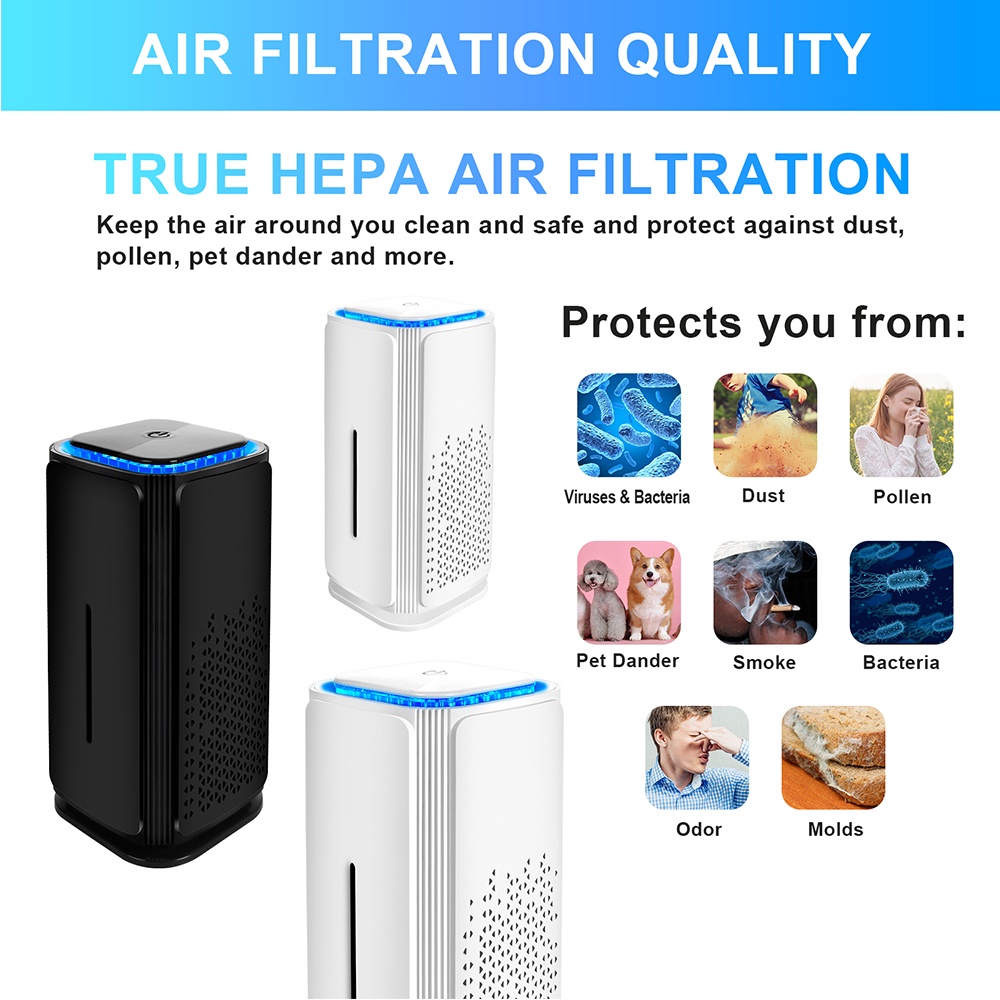 Air Purifier Aroma HEPA PM2.5 Penghilang Bau Bakteri Asap Formaldehida Untuk Mobil