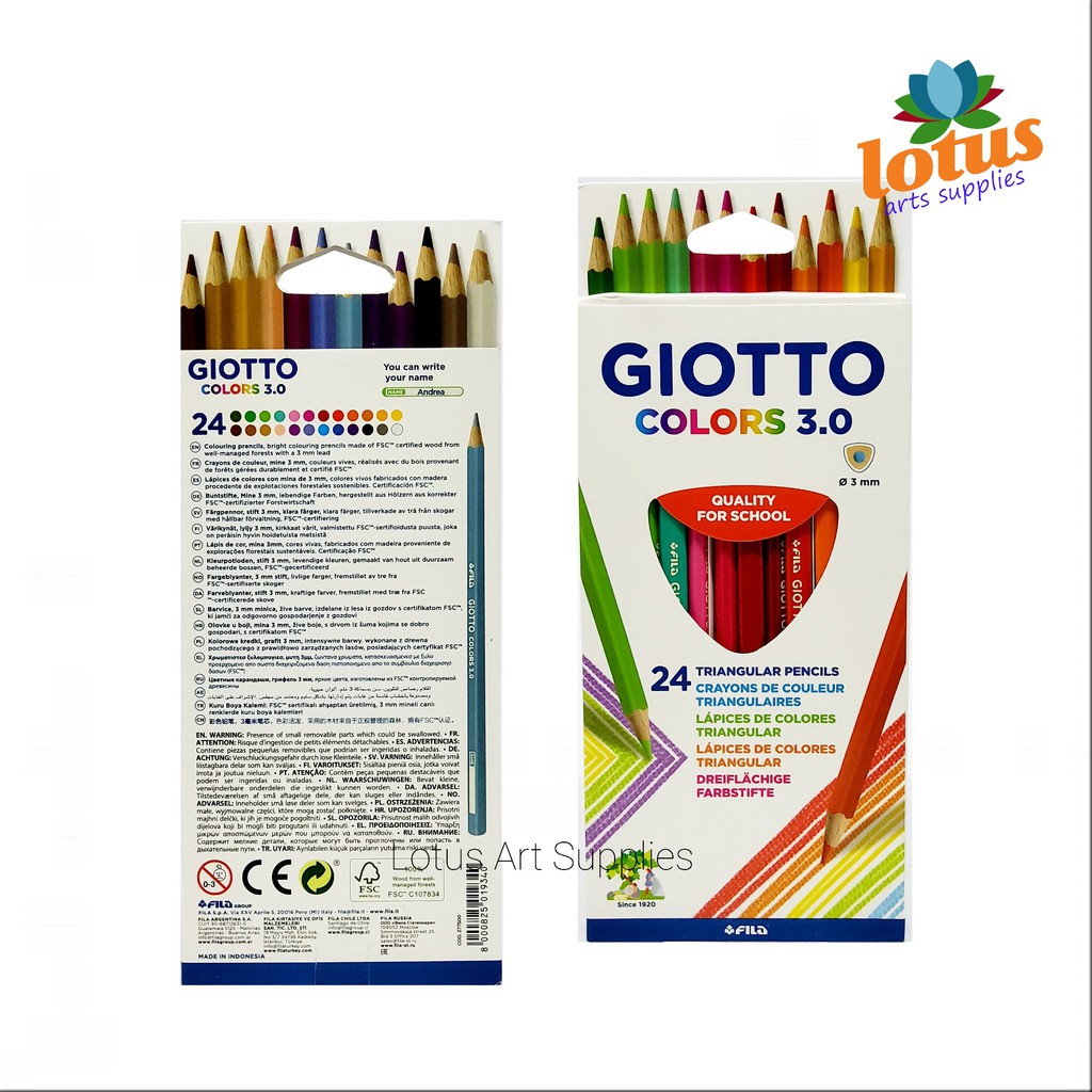 

Giotto Colors 3.0 Pencil Triangular Set 24 Pensil Warna