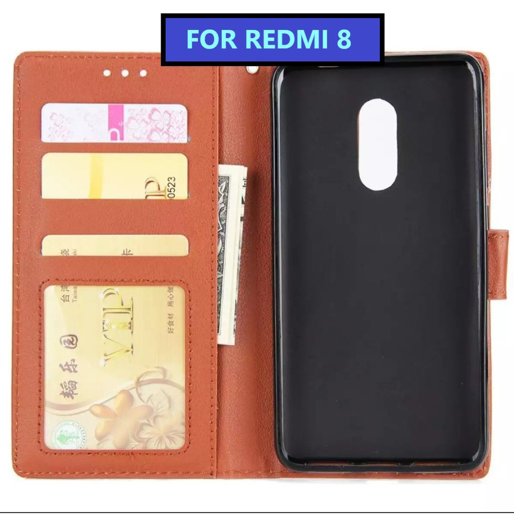 Flip cover XIAOMI REDMI 8 Flip case buka tutup kesing hp casing hp flip case leather wallet